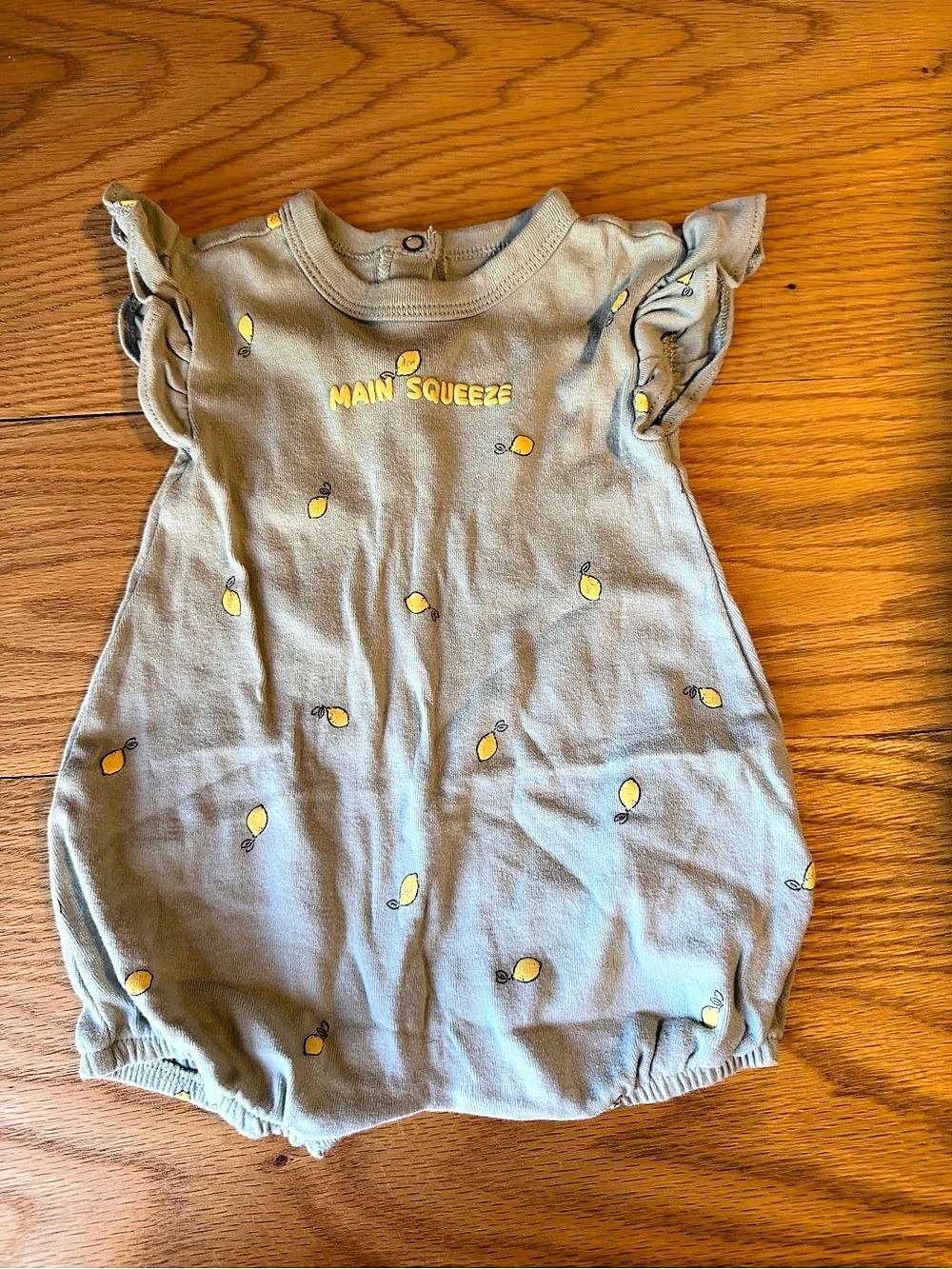 Carter's Baby Girl 'Main Squeeze' Lemon Short-Sleeve Romper 3M